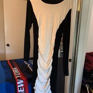 Black and white knit dress from Express. Size large